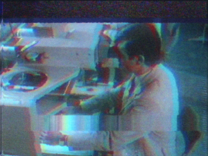 Oana Clitan, Future news, official screens, 2019. Based on a fragment from The technological center of the ESA, 1979, Polygoon-Profilti collectie, Nederlands Instituut voor Beeld en Geluid, Creative Commons – Attribution-Share Alike