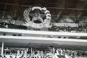 Anniversary celebration for Indonesian Communist Party, Jakarta, 23 May 1965. (AP Photo Photographer: Howard Sochurek)