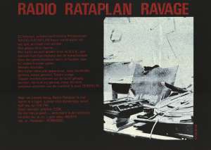 Radio Rataplan, 1981, poster. CSD BG E30/181