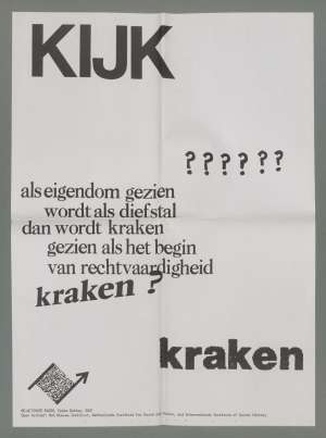Poster from Open Archief Newspaper. Graphic Design by Marius Schwarz with Femke Dekker, Amsterdam.