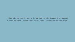 These lines were taken from Chow’s interview with presenter Dolores Leeuwin for Dichtbij Nederland (7 August 2009.) He was describing his intentions in lyrics writing. We have incorporated it as a bracketing statement of societal views and personal affirmation.